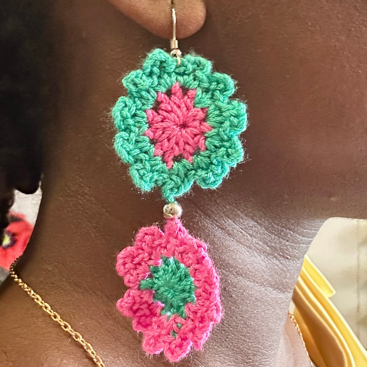 Pendientes Boho crochet 06