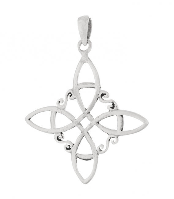 Colgante plata nudo Bruja