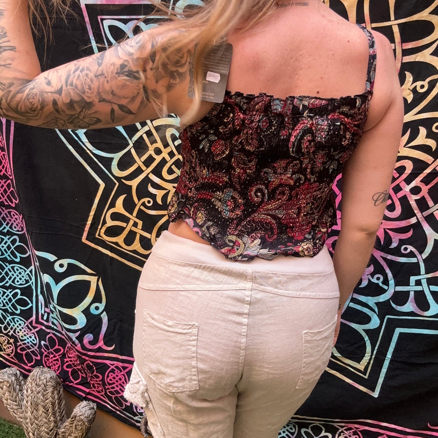 Top Nirva Boho Negro