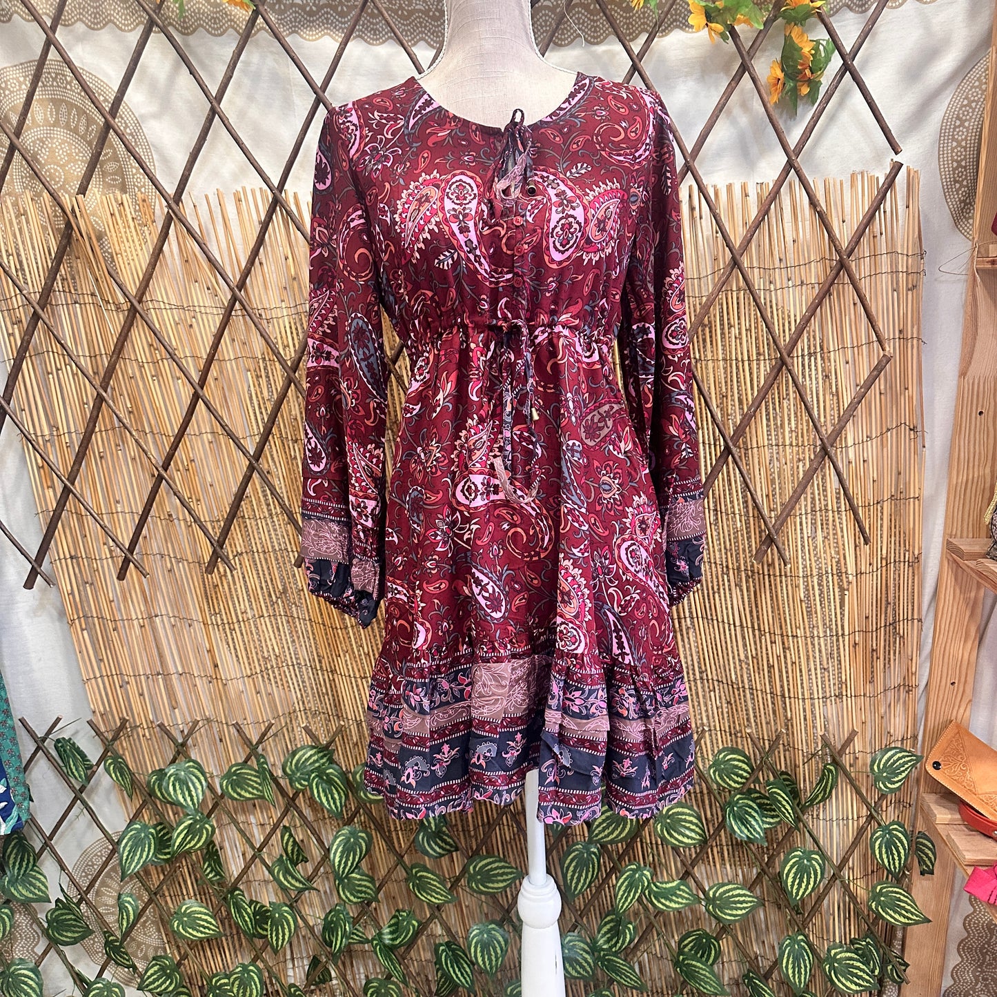 Vestido Boho corto Sahira