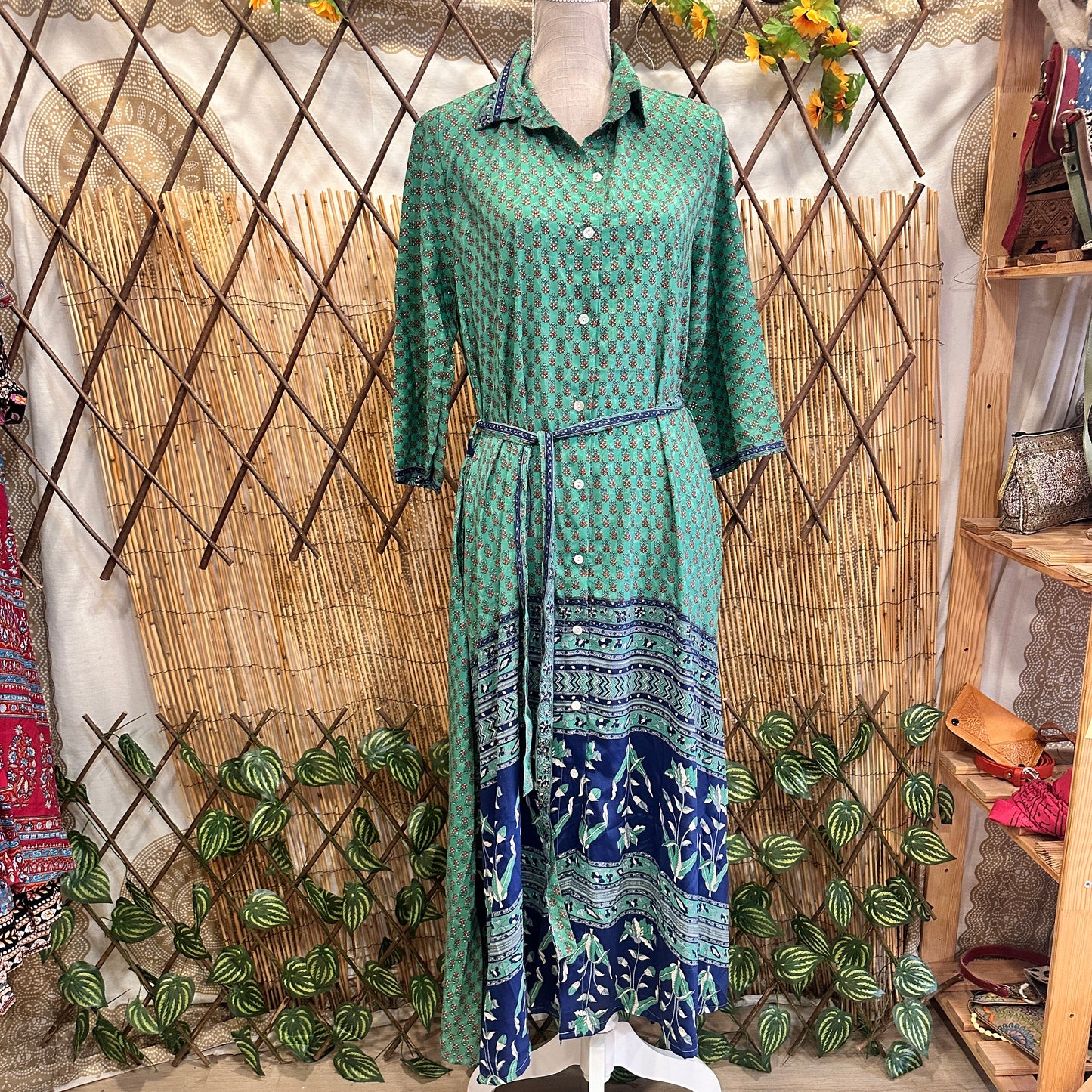 Vestido camisero boho 01