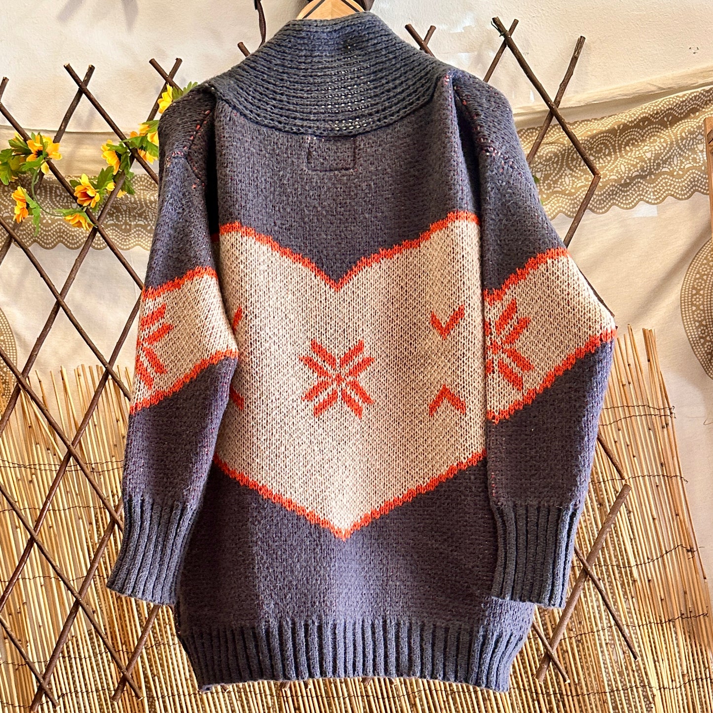 Chaqueta punto Boho