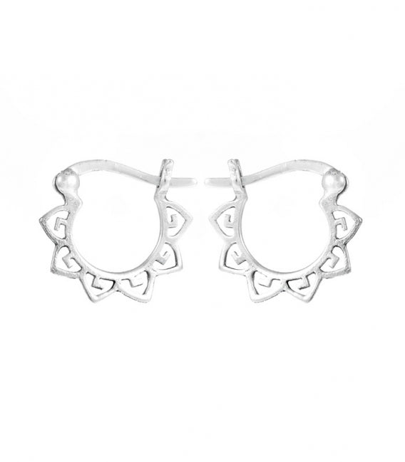 Pendiente plata Filigranas 15mm