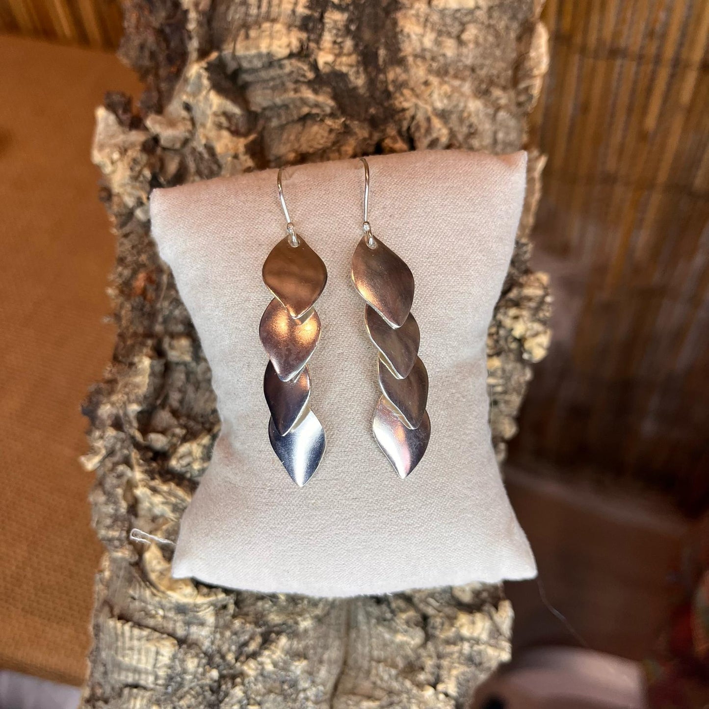 Pendientes Plata Luna