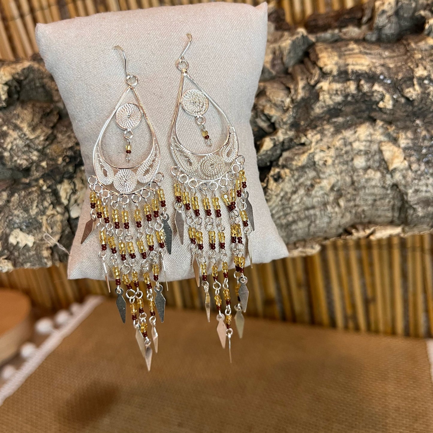 Pendientes Plata Tribal