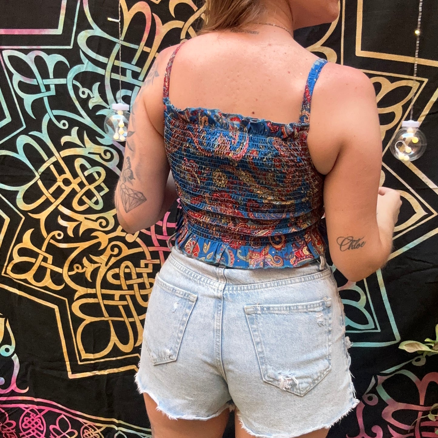 Top Nirva Boho azul