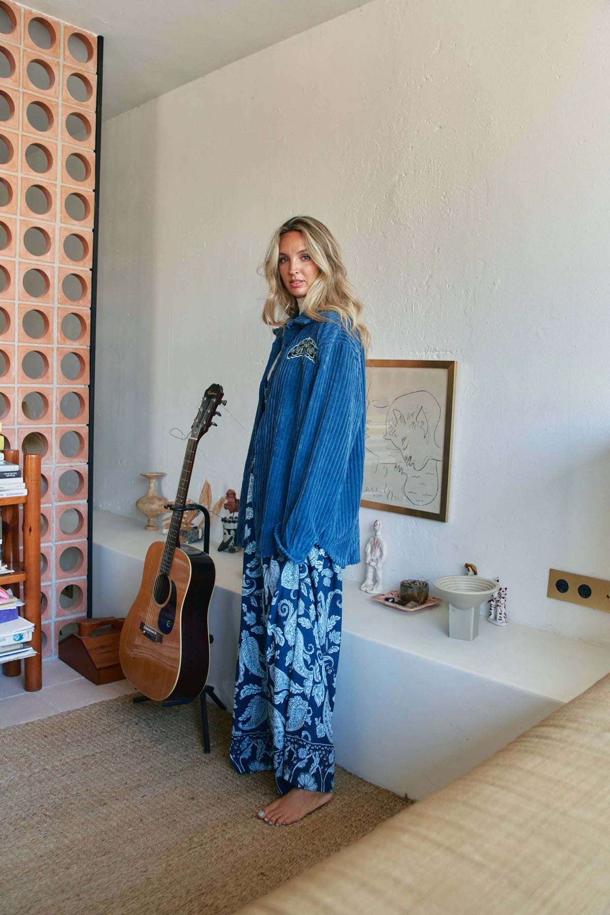 CAMISA TEXAS CHORD AZUL MARINO