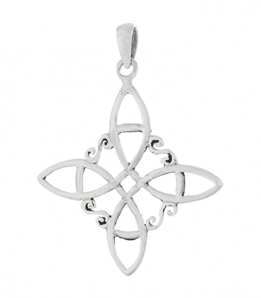 Colgante plata nudo Bruja
