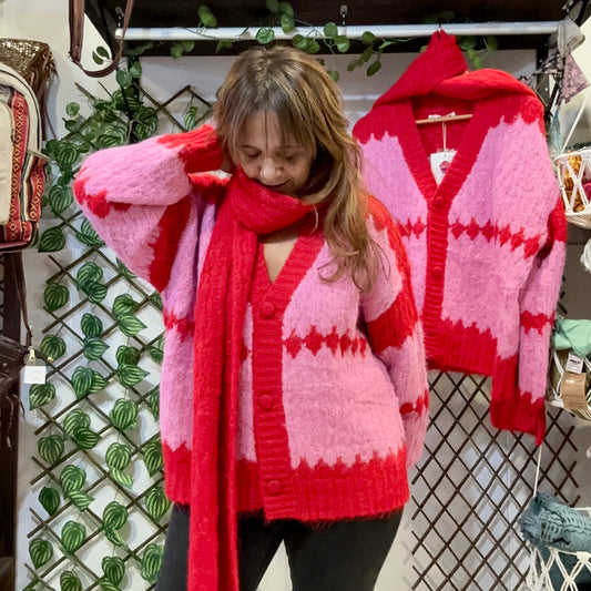 Chaqueta punto + bufanda