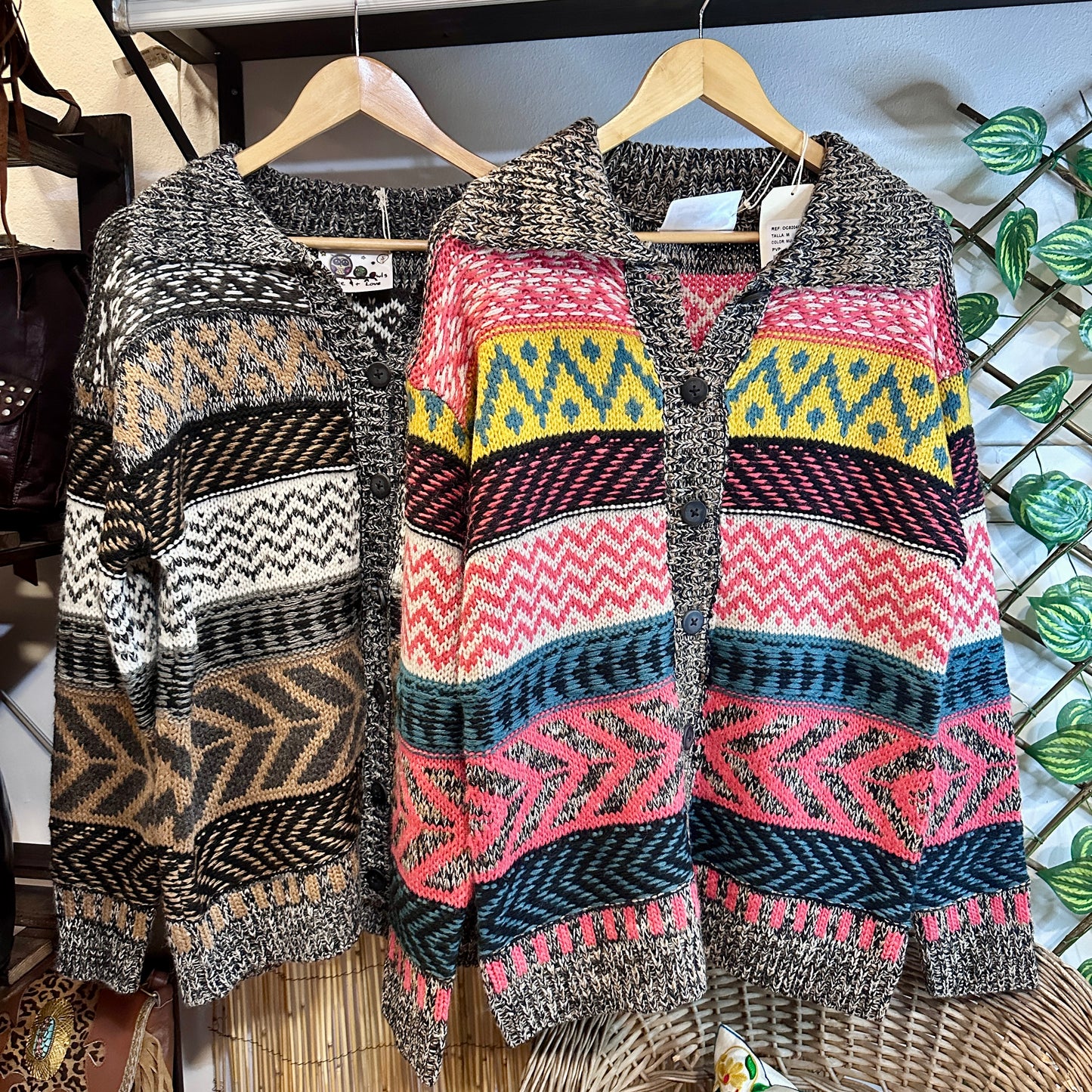 Chaqueta punto boho Karma