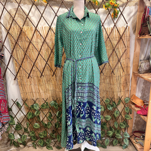 Vestido camisero boho 01