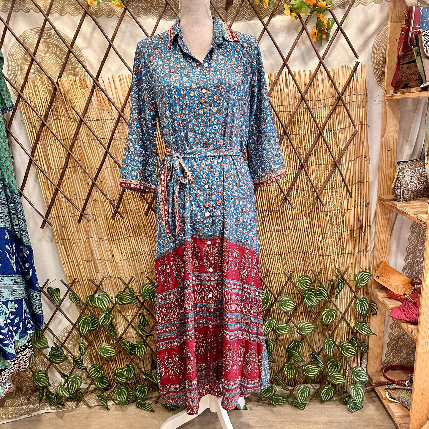 Vestido camisero boho 02