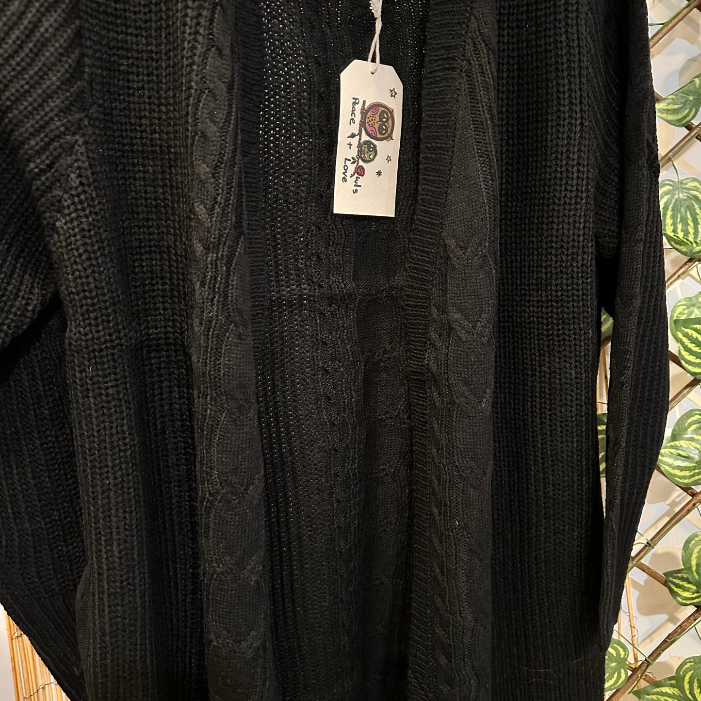 Chaqueta punto Boho lavanda