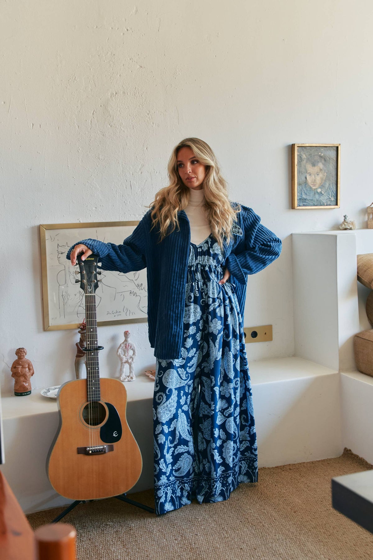 CAMISA TEXAS CHORD AZUL MARINO